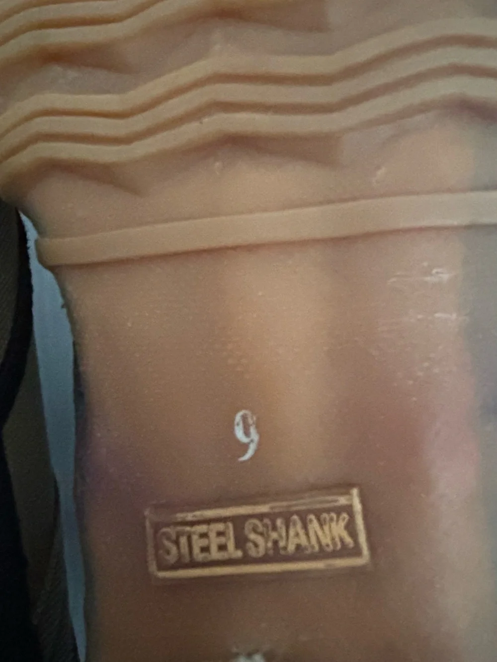 NEW MENS PROLINE  WADING/ FISHING BOOTS Tan and black steel tie. SZ  9